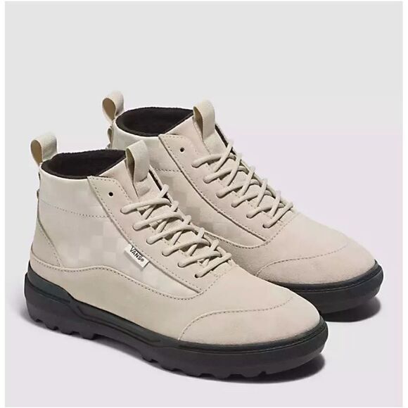 Vans Checkerboard Colfax cold weather leather boot, unisex men’s 7/ wms 8.5 NWT - Picture 1 of 14